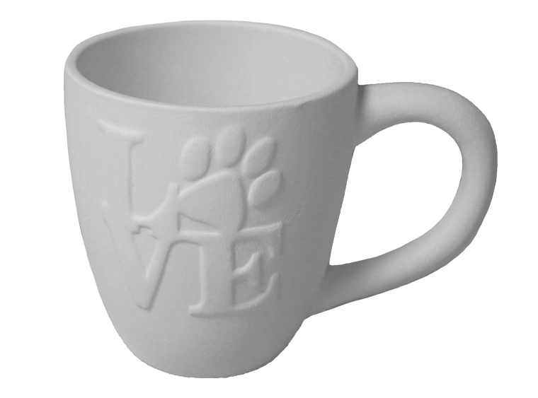 Bisque BI380 Love Paw Print