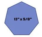 Shelf  13" x 5/8"  Full   (7 Sided)