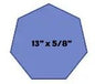 Shelf  13" x 5/8"  Full   (7 Sided)
