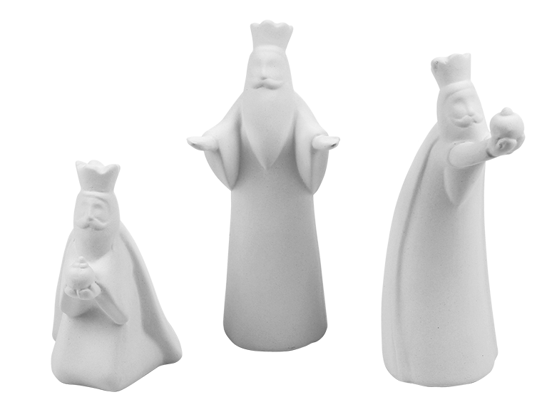 Bisque BI1438 3 Wise Men Nativity Set