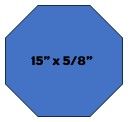 Shelf     15" x 5/8" Full  (8 Sided)