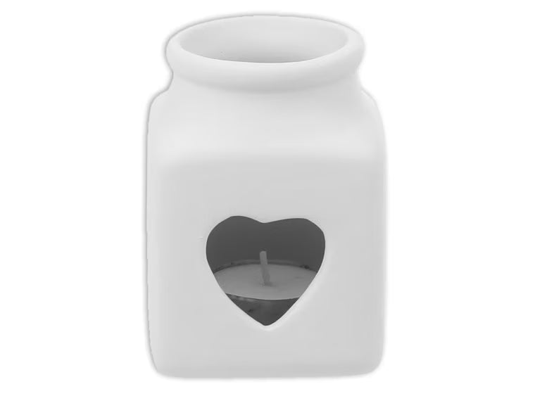 Bisque BI1954 Heart Tea Light Votive