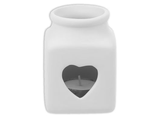 Bisque BI1954 Heart Tea Light Votive