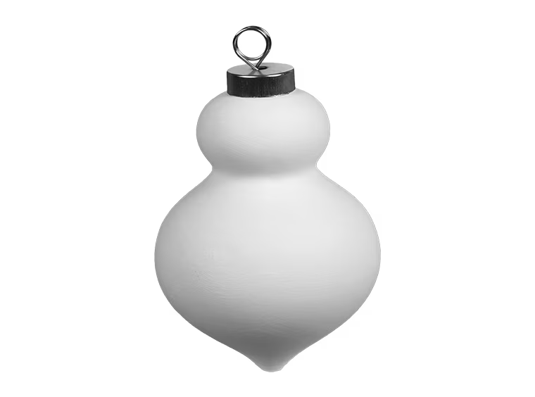 Bisque BI1956 Retro Finial Ornament
