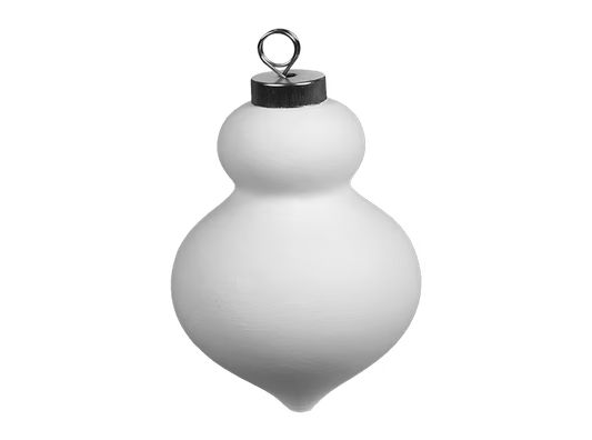 Bisque BI1956 Retro Finial Ornament