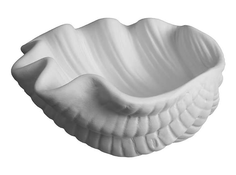 Bisque BI195 Giant Clam Shell Dish