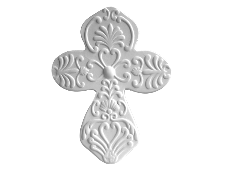 Bisque BI2135 Celtic Cross w/ Mounting Hole
