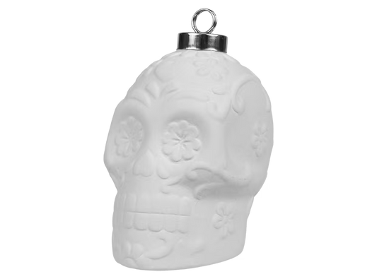 Bisque BI2227 Day Of The Dead Skull Ornament