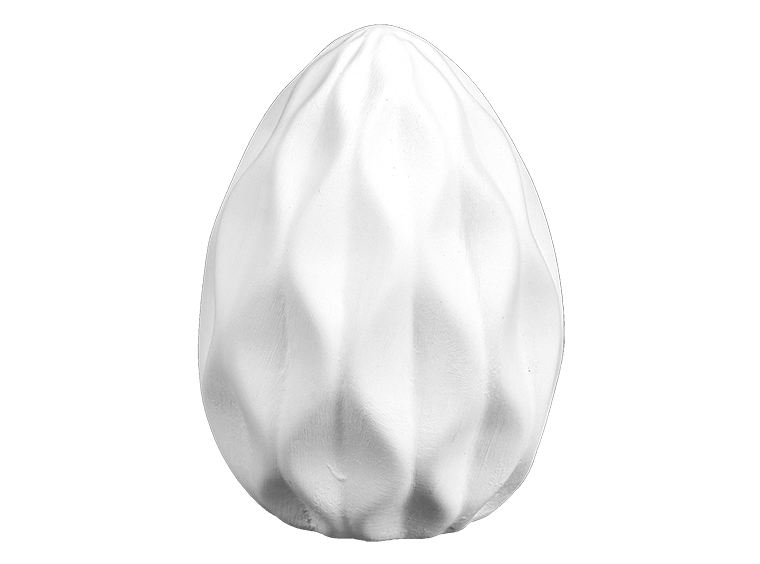 Bisque BI2418 Deep Facet Egg