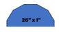 Shelf         26" X 1" Half (12 Sided)