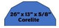 Shelf Corelite 26 x 5/8 Half