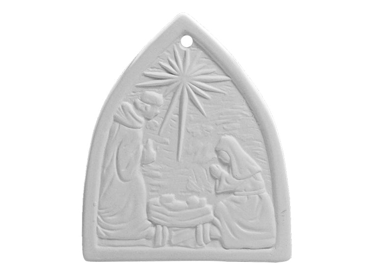 Bisque BI2957 Nativity Ornament