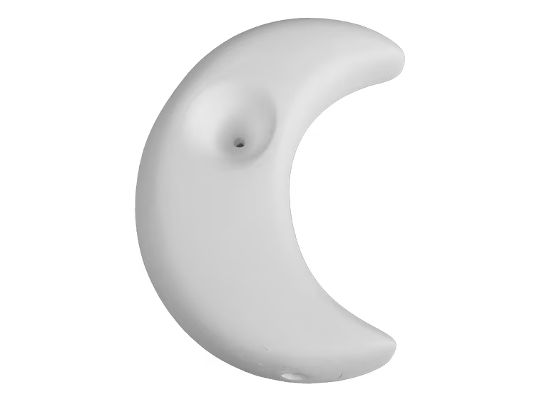 Bisque BI4009 Moon Pipe