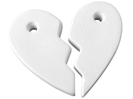Bisque BI6067 BFF Heart Bead