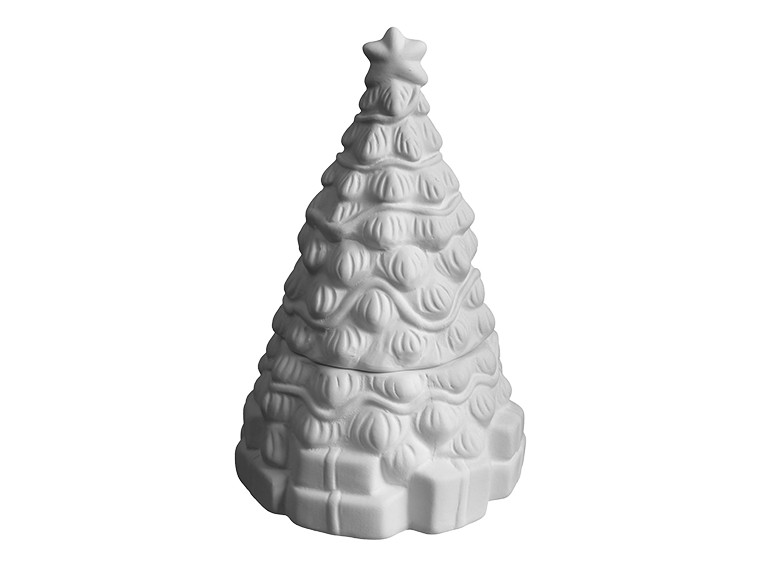 Bisque BI926 Christmas Tree Box