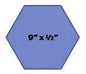 Shelf 9" x 1/2" Full  (6 Sided)