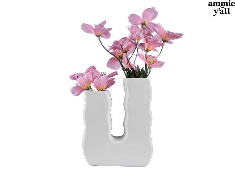 Bisque BI3220 Double Squiggle Vase