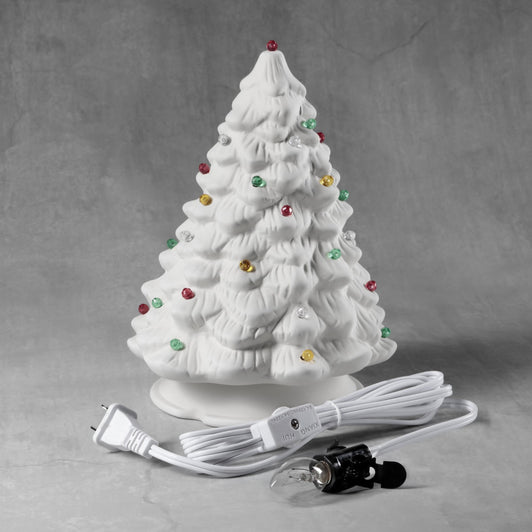 Bisque CCX3120 Christmas Tree 9" w/Lights