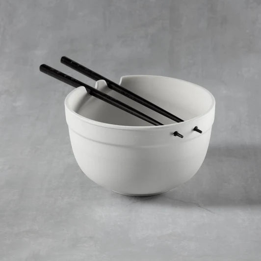 Bisque CCX967 Rice Bowl w/Chopsticks