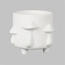 Bisque MB1592 Mushroom Footed Container