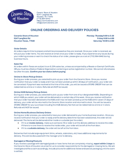 New Delivery Options