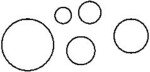 3681 Circle Cutter Set 5pcs
