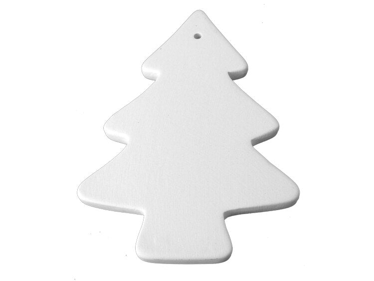 Bisque BI2096 Flat Christmas Tree Ornament