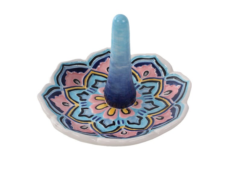 Bisque BI1022 Flower Ring Holder