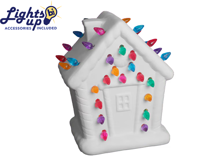 Bisque BI1114 Lighted Gingerbread House