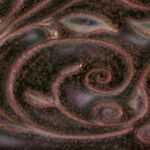 O57 Mottled Burgundy Opalescent Pint